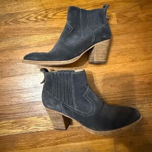 Dolce Vita Grey Suede Heeled Boots